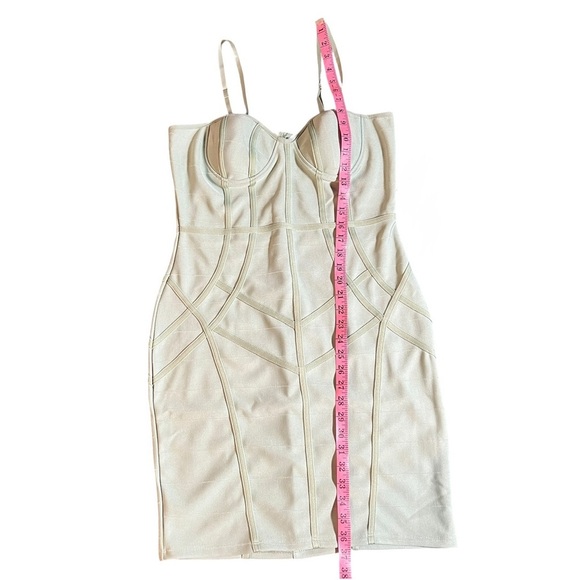 NWT Haute Monde Bodycon Mint Green Dress w/ Built In Bra, Hidden Zipper, Size XL - Picture 5 of 10